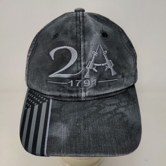 Kryptek Men's Slideback Hat Gray Size OSFM Embroidered 2nd Amendment 2A Logo - Picture 2 of 8